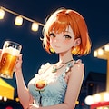 ビアガーデンちゃん（note用ヘッダー畫像） 2枚目