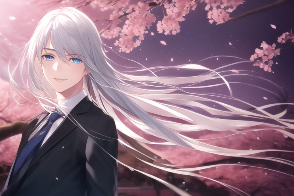 桜の季節 (男子学生)