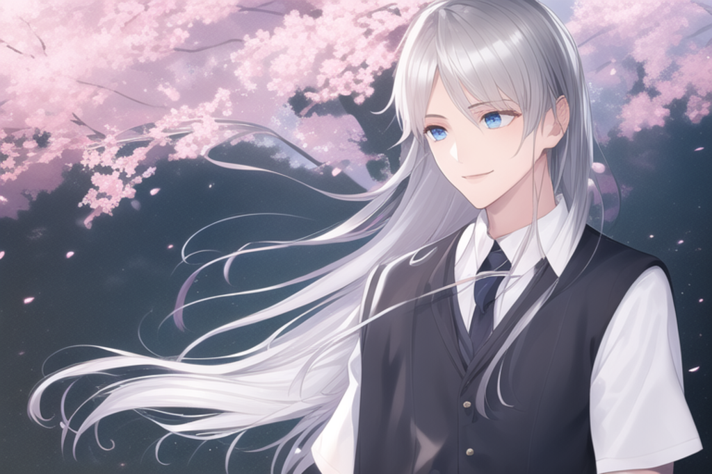 桜の季節 (男子学生)