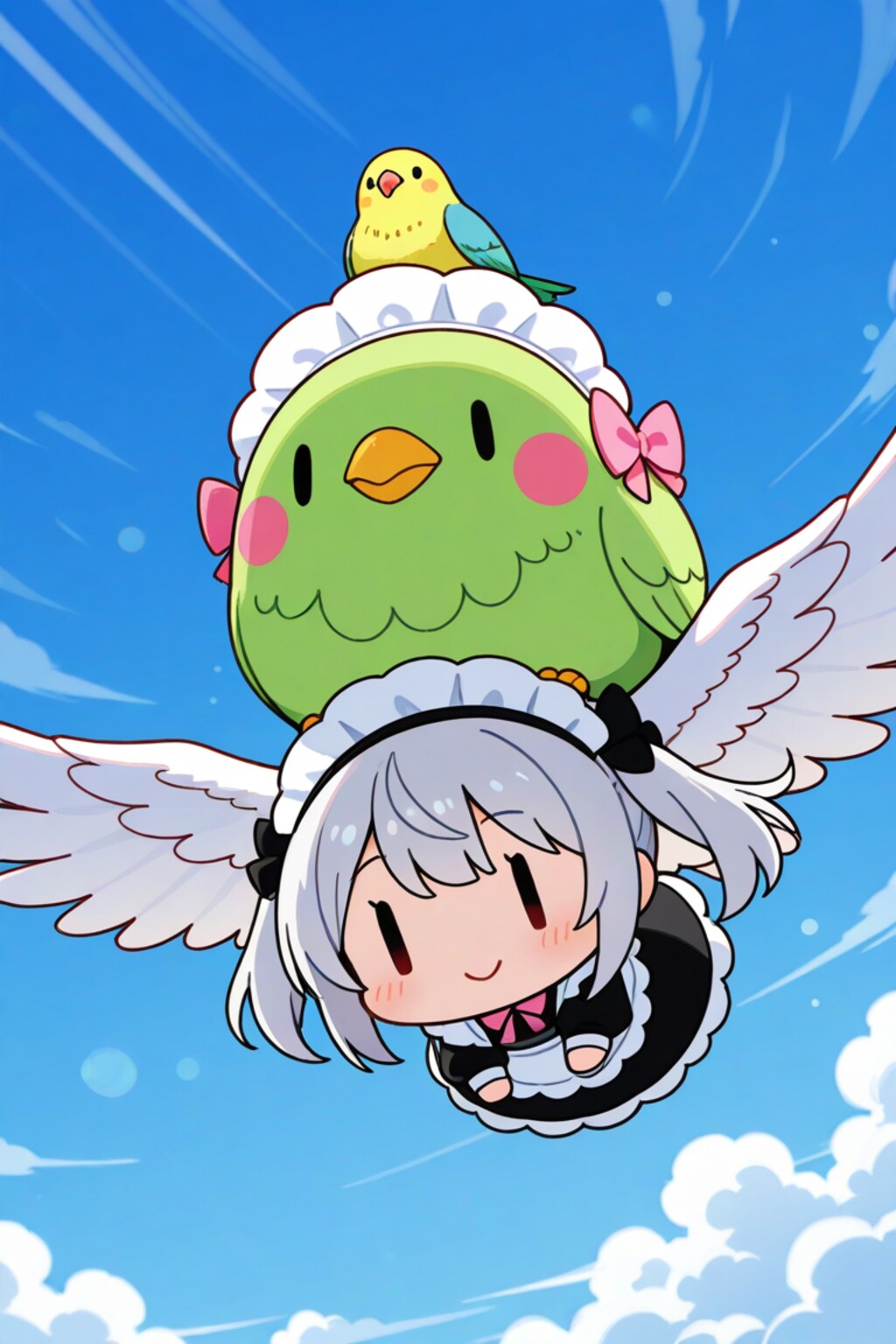 融合インコメイドさん