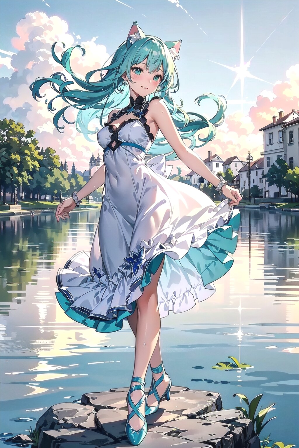 湖上の舞い💃