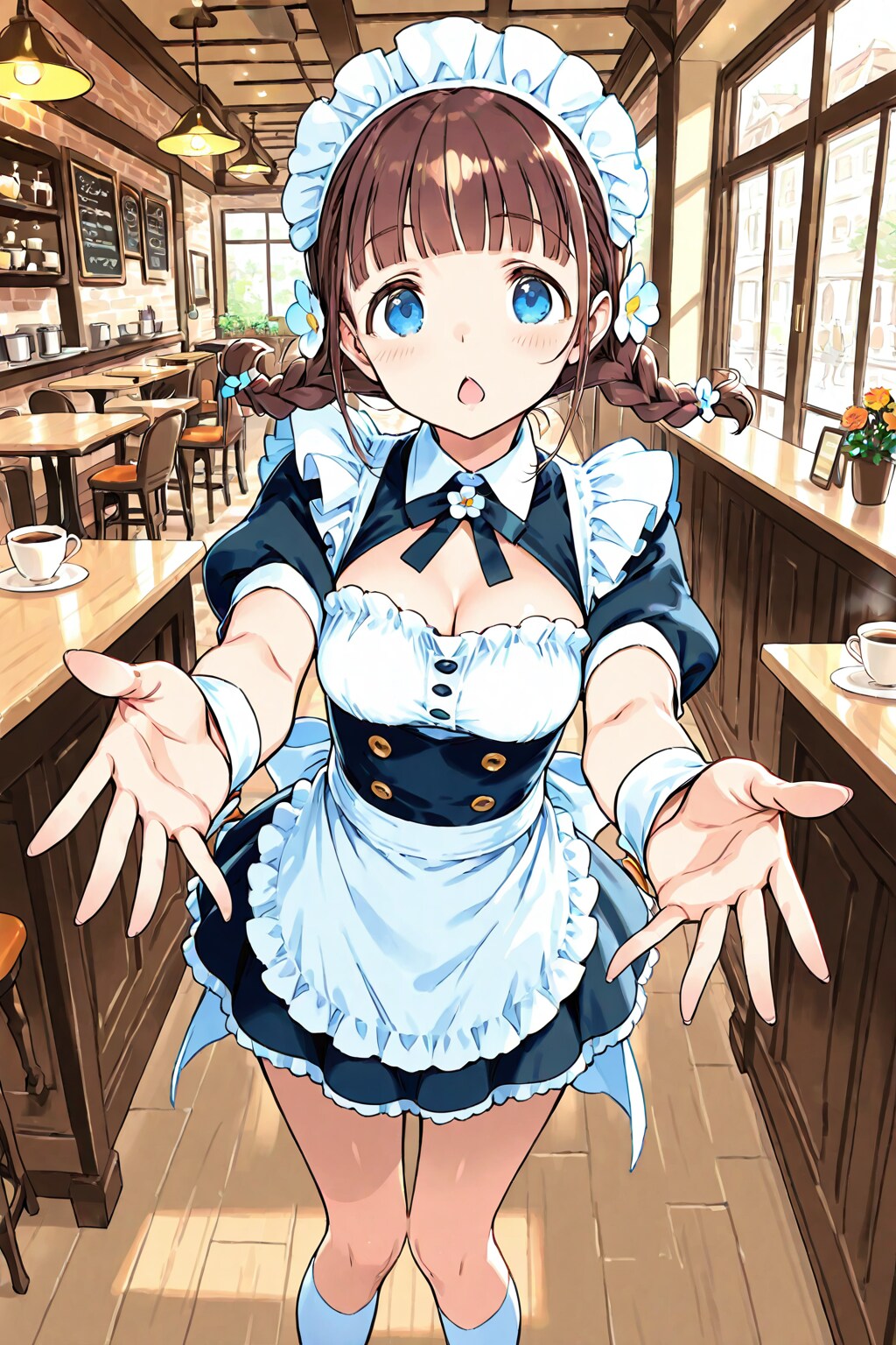 🌰みたいな口のメイドちゃん(4モデルver)