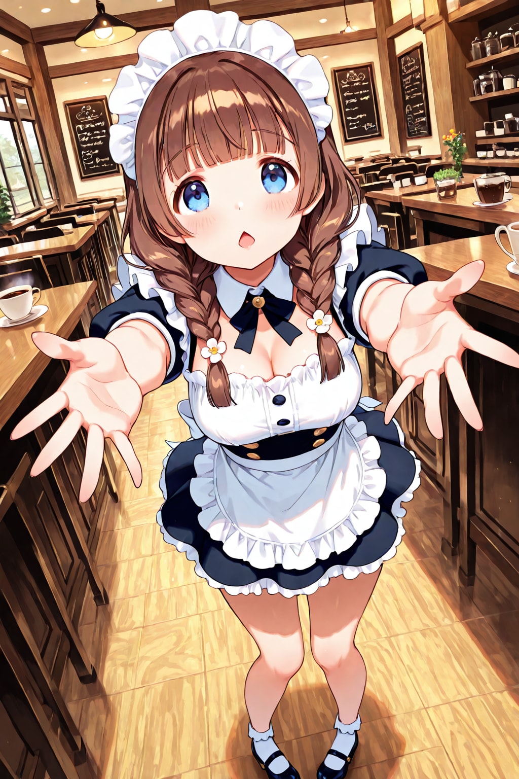 🌰みたいな口のメイドちゃん(4モデルver)