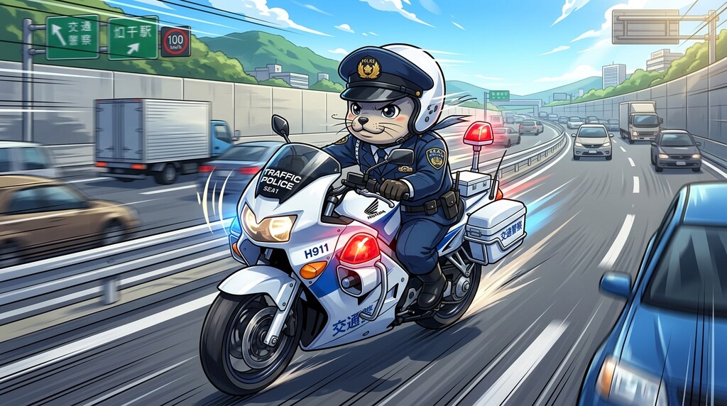交通機動隊のアザラシ