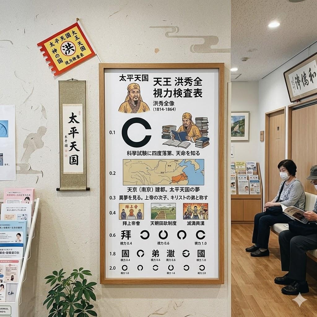 洪秀全っぽい視力検査表