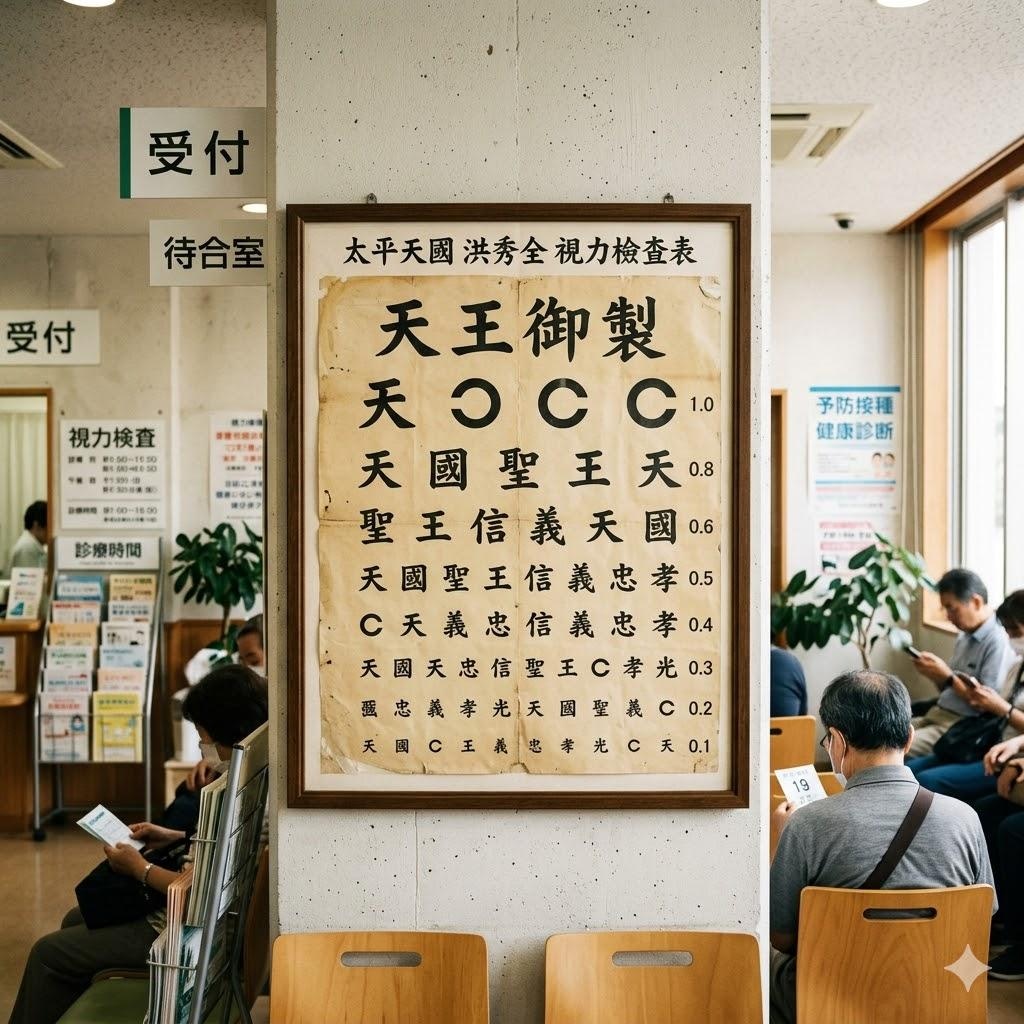洪秀全っぽい視力検査表