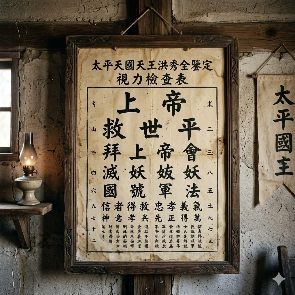 洪秀全っぽい視力検査表