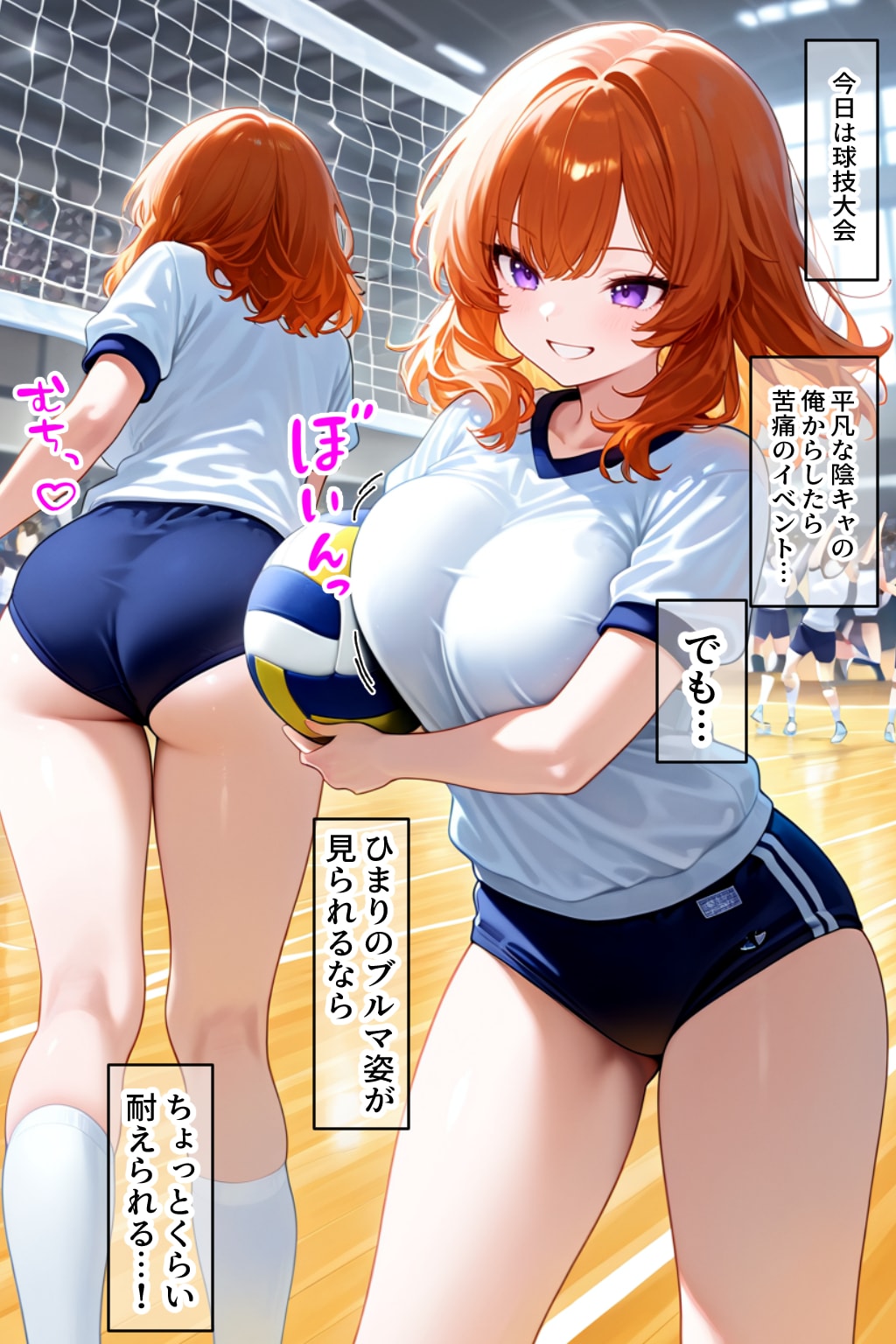 【試し読み2】球技大会中、廊下でブルマHする家出ギャルひまりちゃん