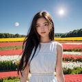 花畑美女 2枚目