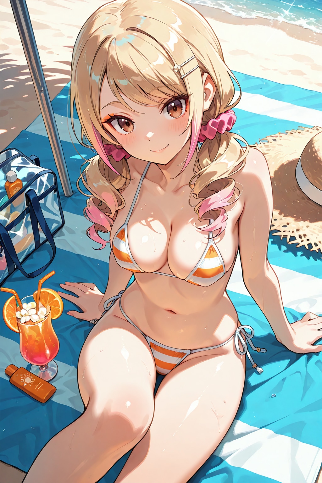 beach girl.