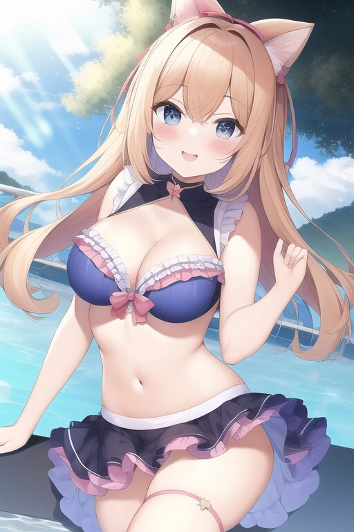 ディアンドルをヘソ出ししたらこうなりました。