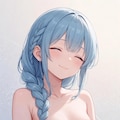水色髪少女 3枚目