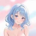 水色髪少女 5枚目