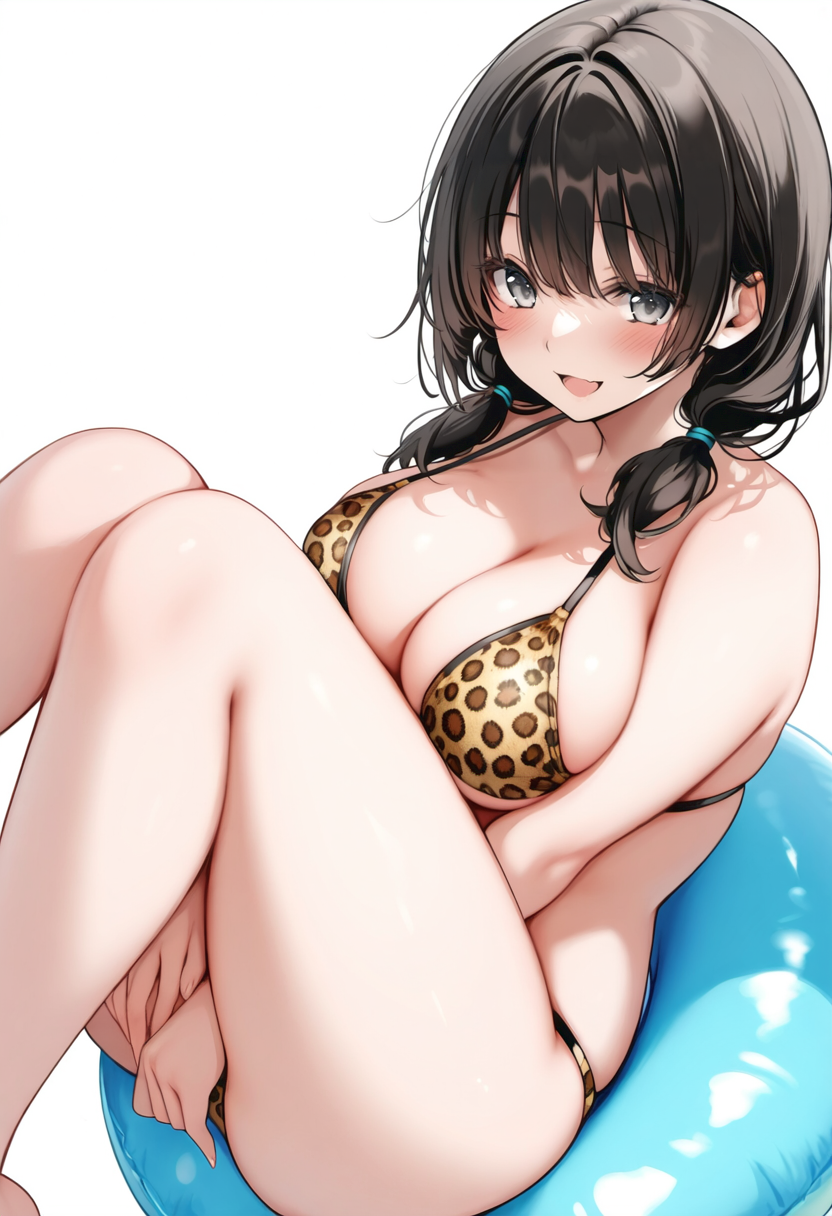 ヒョウ柄ビキニ