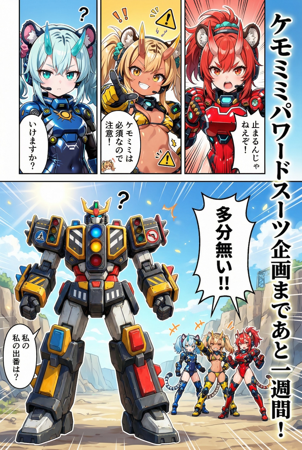 ケモミミパワードスーツ企画まであと一週間！