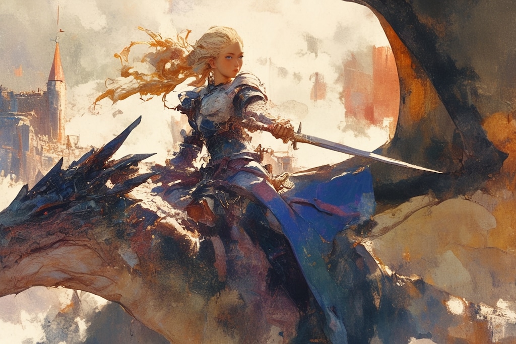 ドラゴンと少女（竜騎士）126