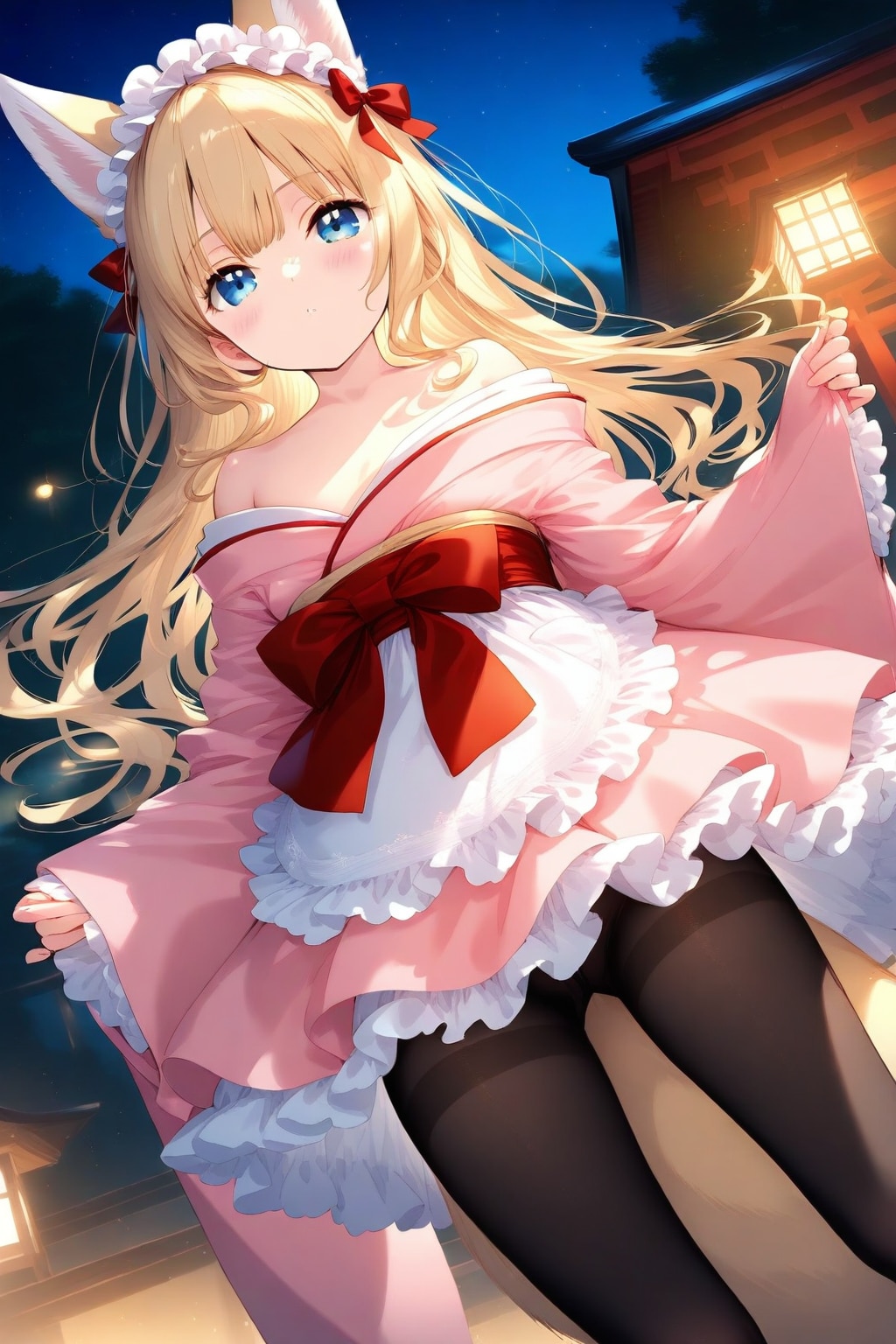 着崩し和服メイド