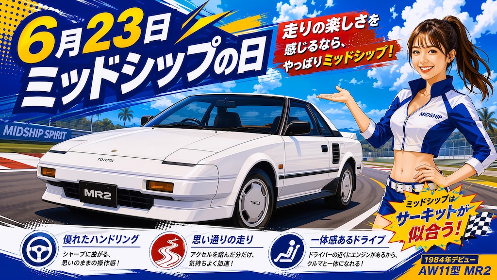 今日の１枚(6月23日)ミッドシップの日