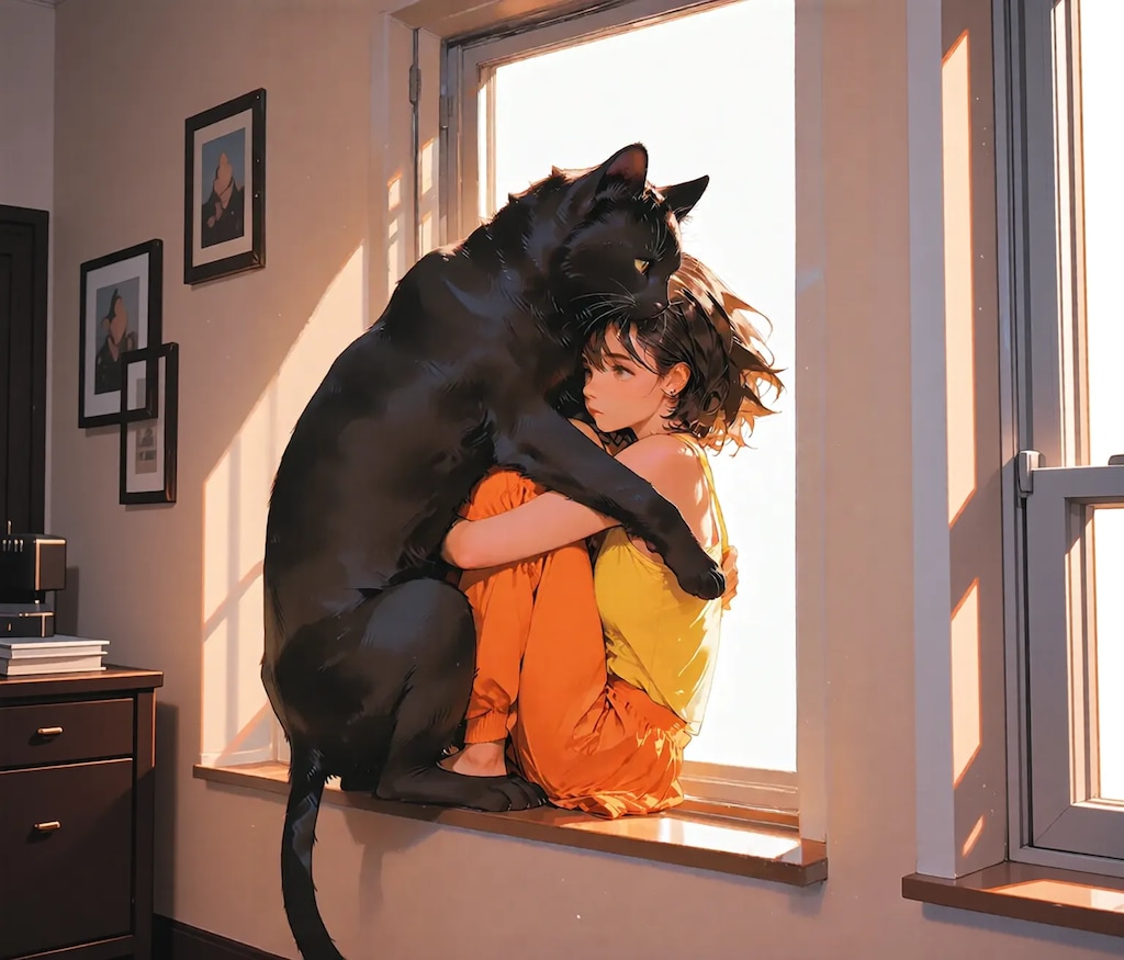 「大丈夫にゃ、ニャーがいるにゃ」