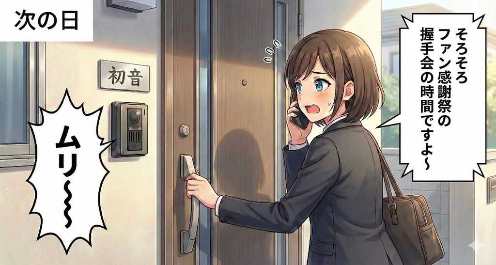 ラーメン屋さんに来たミクさんとリンさん