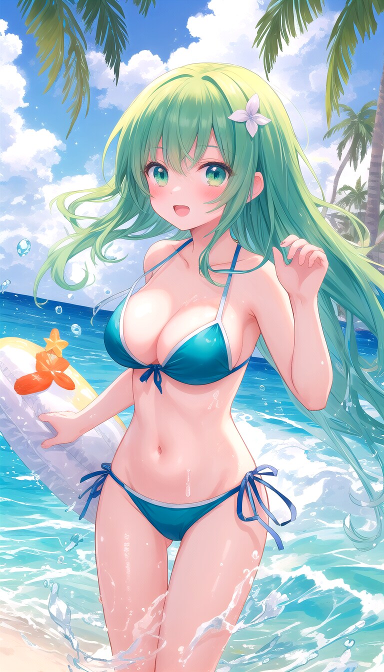 ねぇねぇ、なんで髪が緑なの？