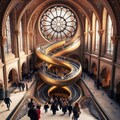 大聖堂みたいな螺旋エスカレーター 3枚目