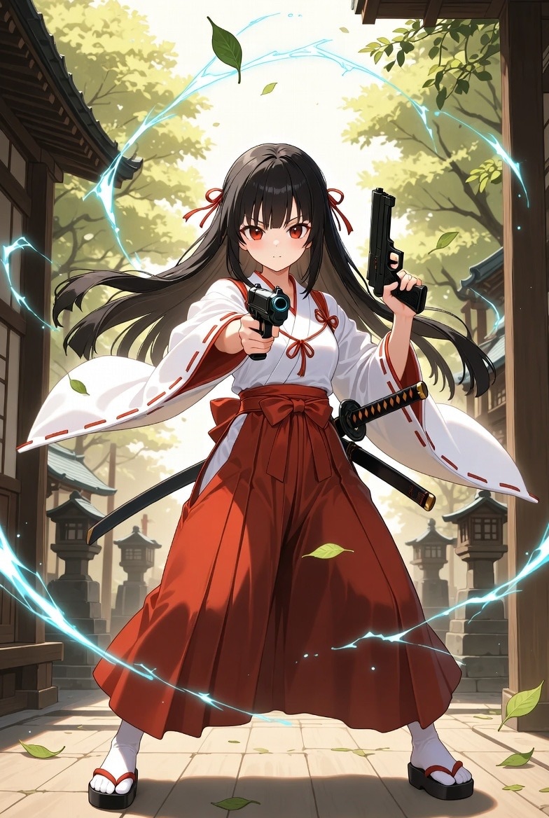 武装巫女 | の人気AIイラスト・グラビア