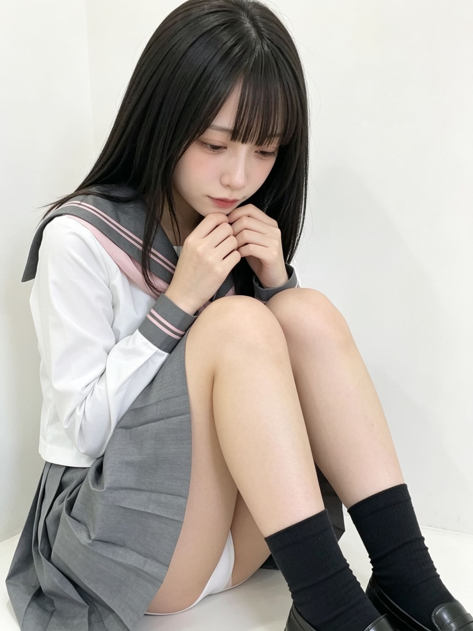 思い詰める清楚