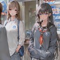 女子高校生　--通学路の商店付近-- 10枚目