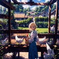 鶏好きな少女 6枚目