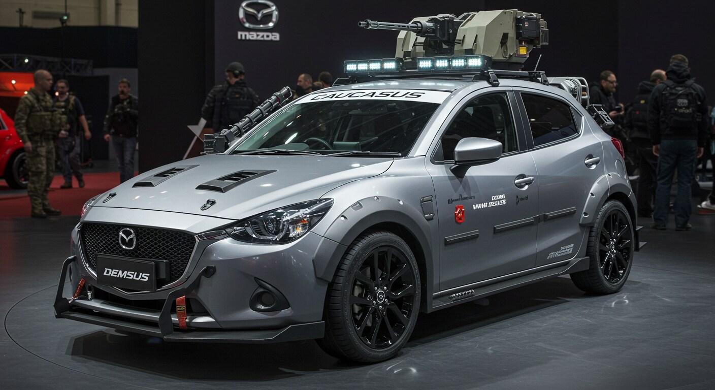 マツダデミオ軍用車