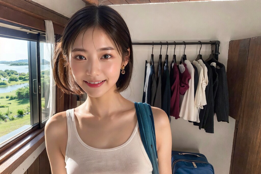 彼女と旅行（背景強化）