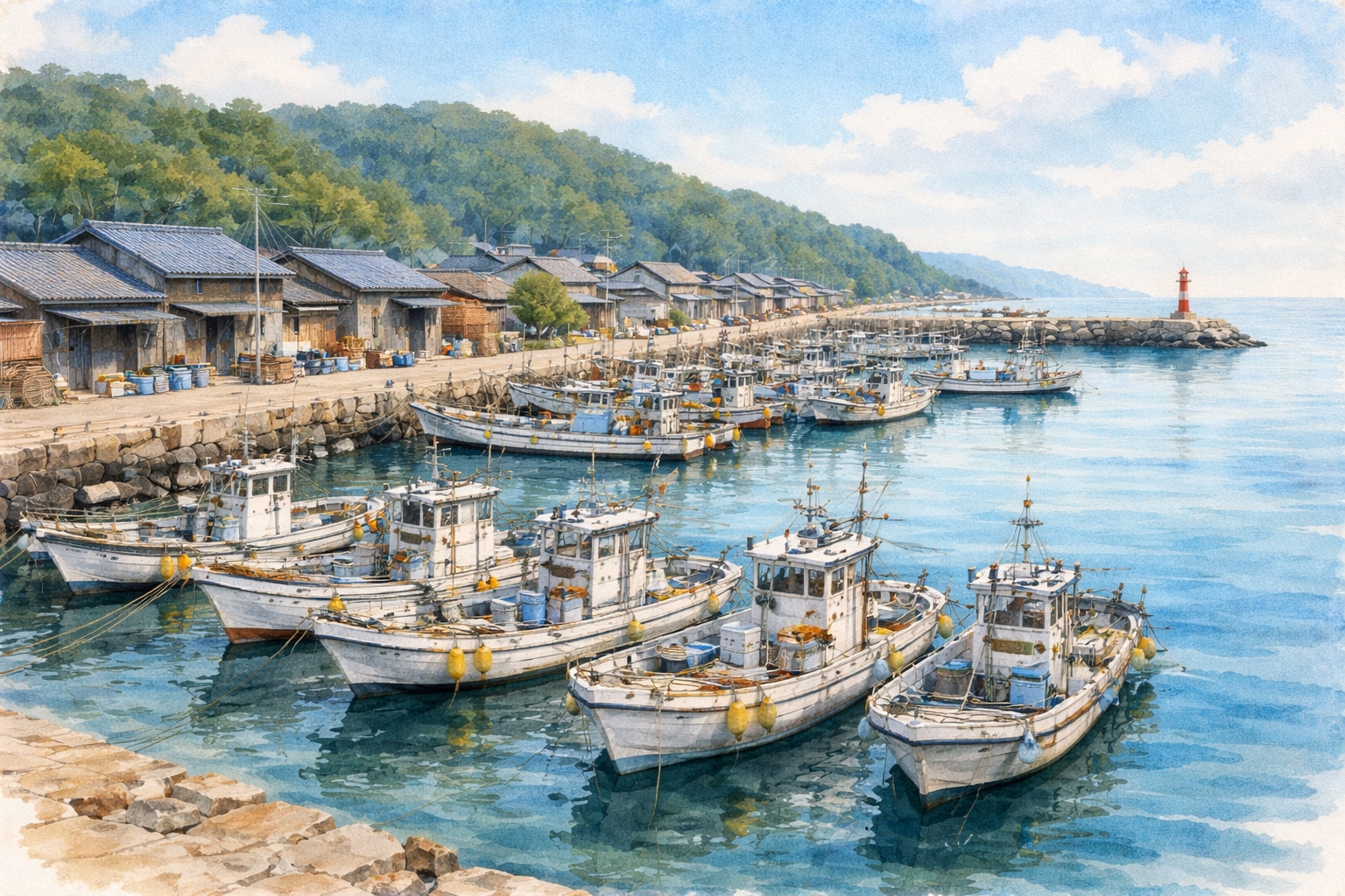 漁港（Fishing Port） | の人気AIイラスト・グラビア