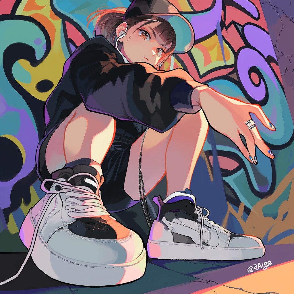 スニーカーを履いた狼