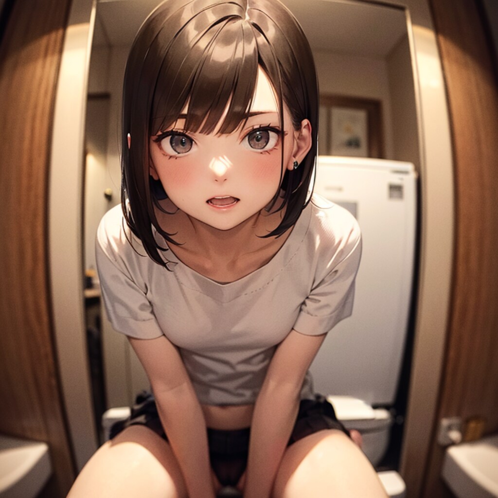 トイレにて、盗撮？