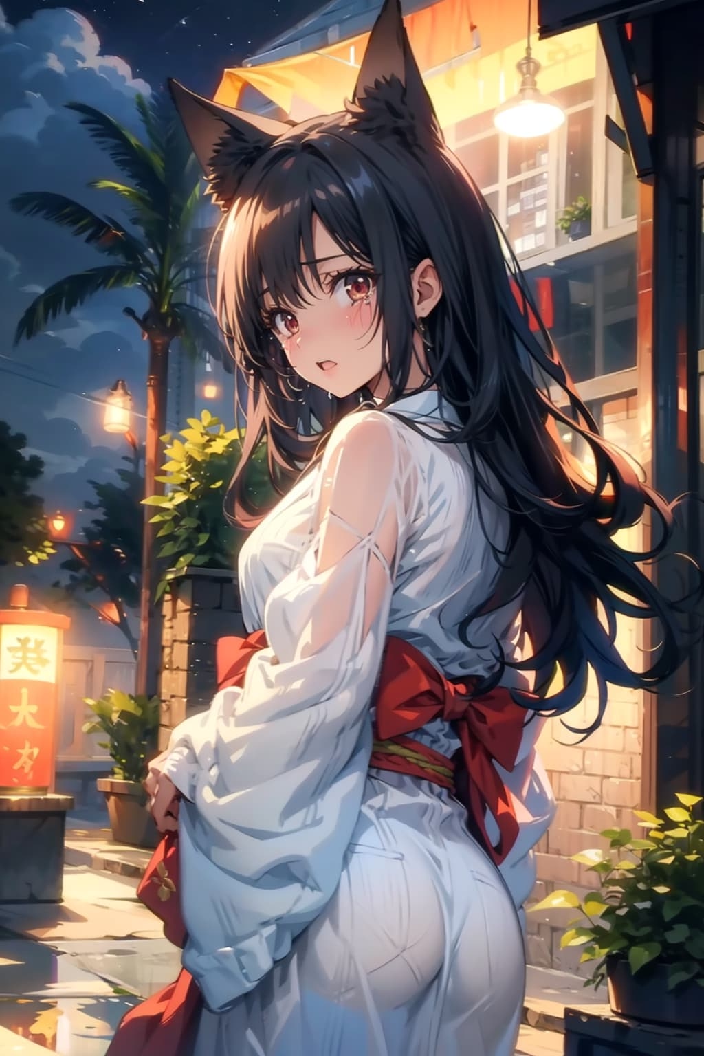 巫女狐② | の人気AIイラスト・グラビア