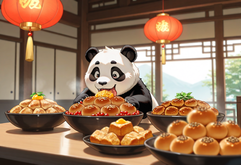 パンダまん出そうとしたのに…