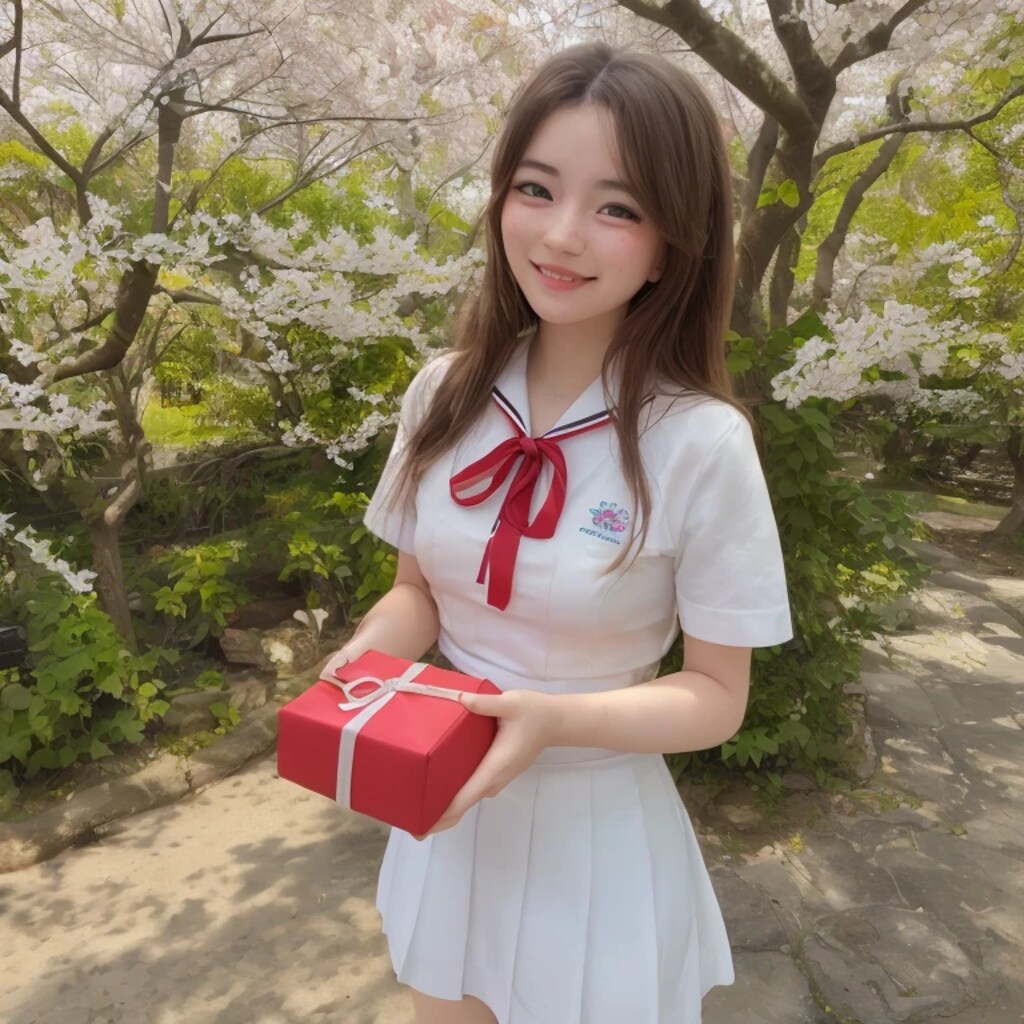 黒髪ロングでセーラー服の美女７３