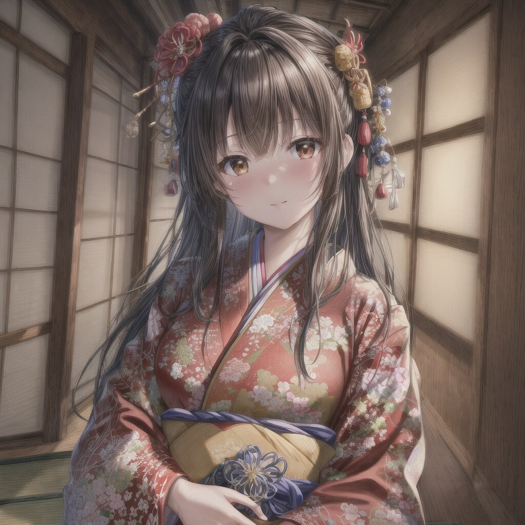 和装な女の子