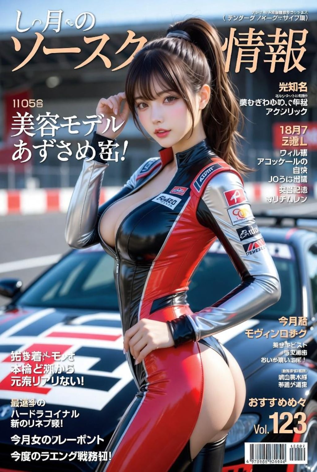レースクイーンのお姉さまの風俗雑誌風