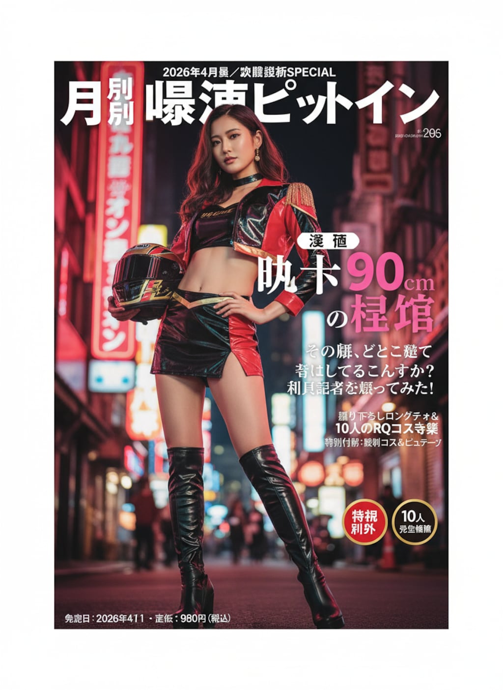 レースクイーンのお姉さまの風俗雑誌風