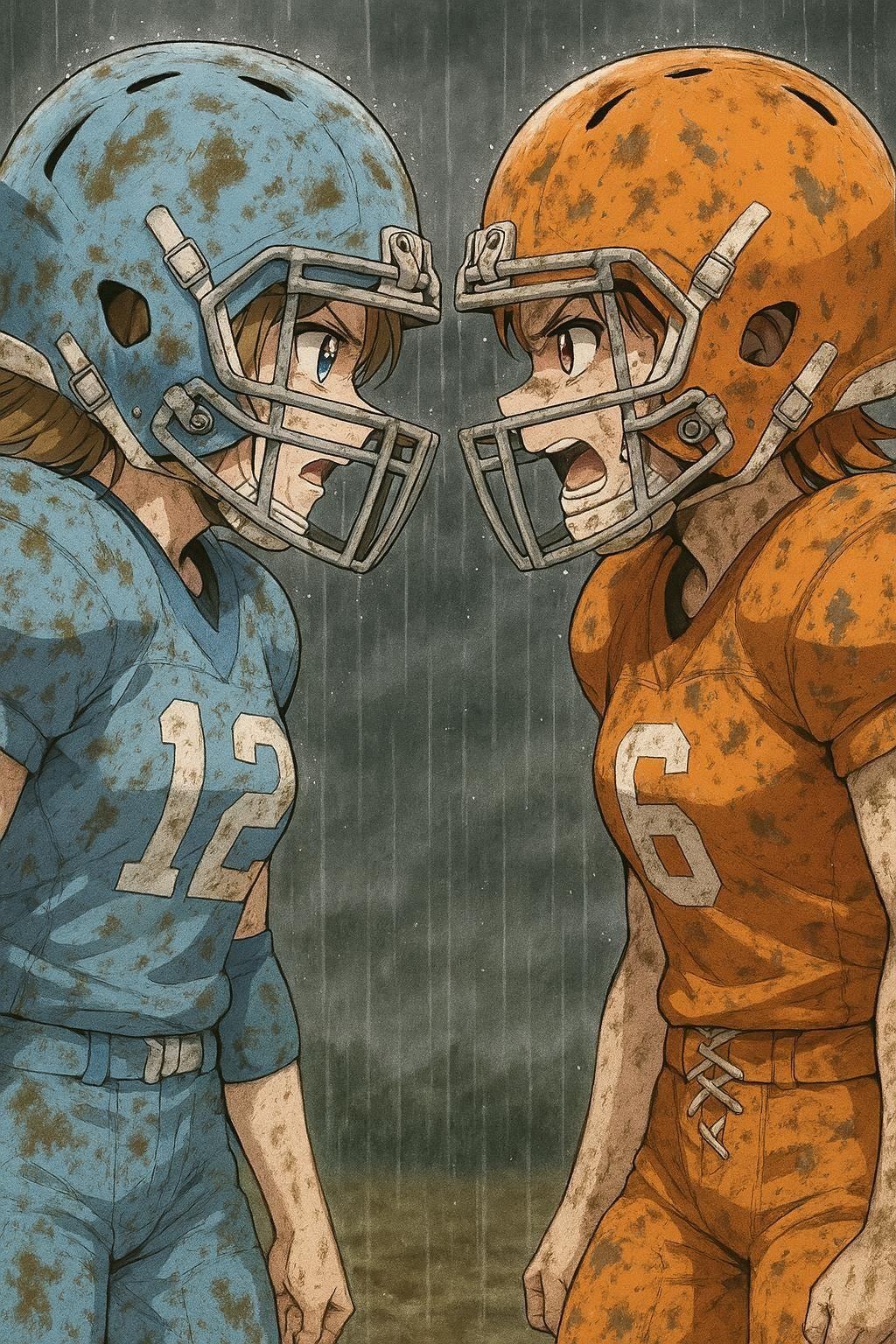 🏈泥まみれの女子アメフト 157