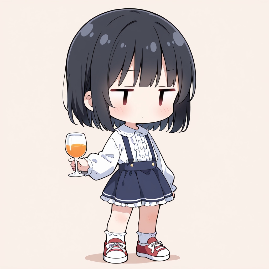 ワイングラスを持ってみる