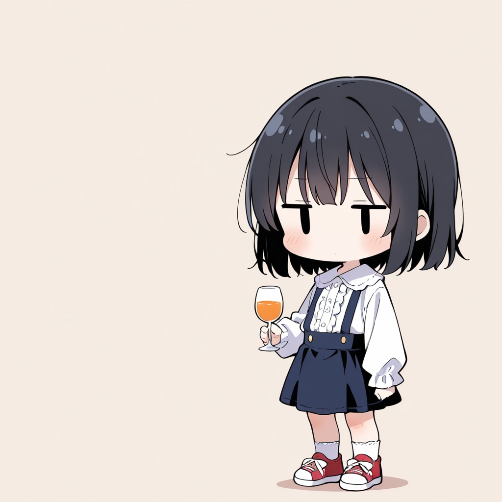 ワイングラスを持ってみる