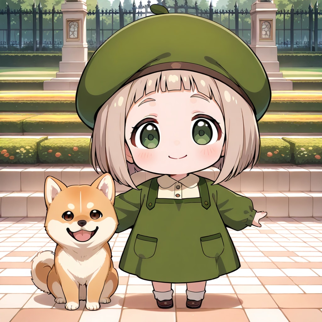 緑のSDこはるちゃん | の人気AIイラスト・グラビア