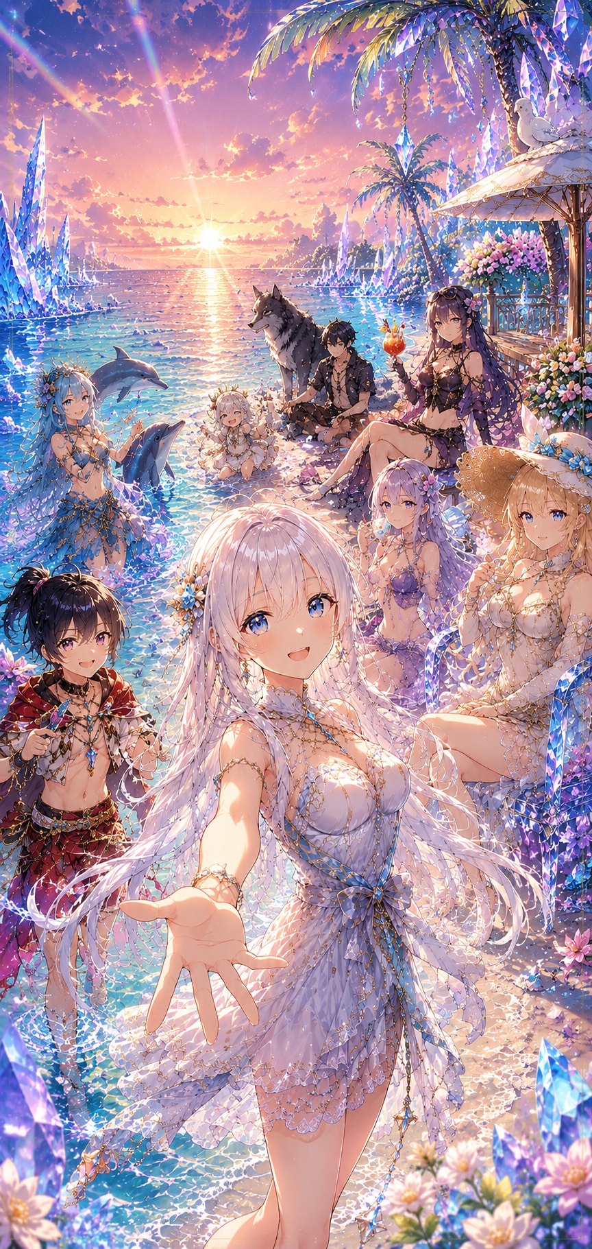 「ようこそ、世界で一番美しいクリスタル・リゾートへ。」