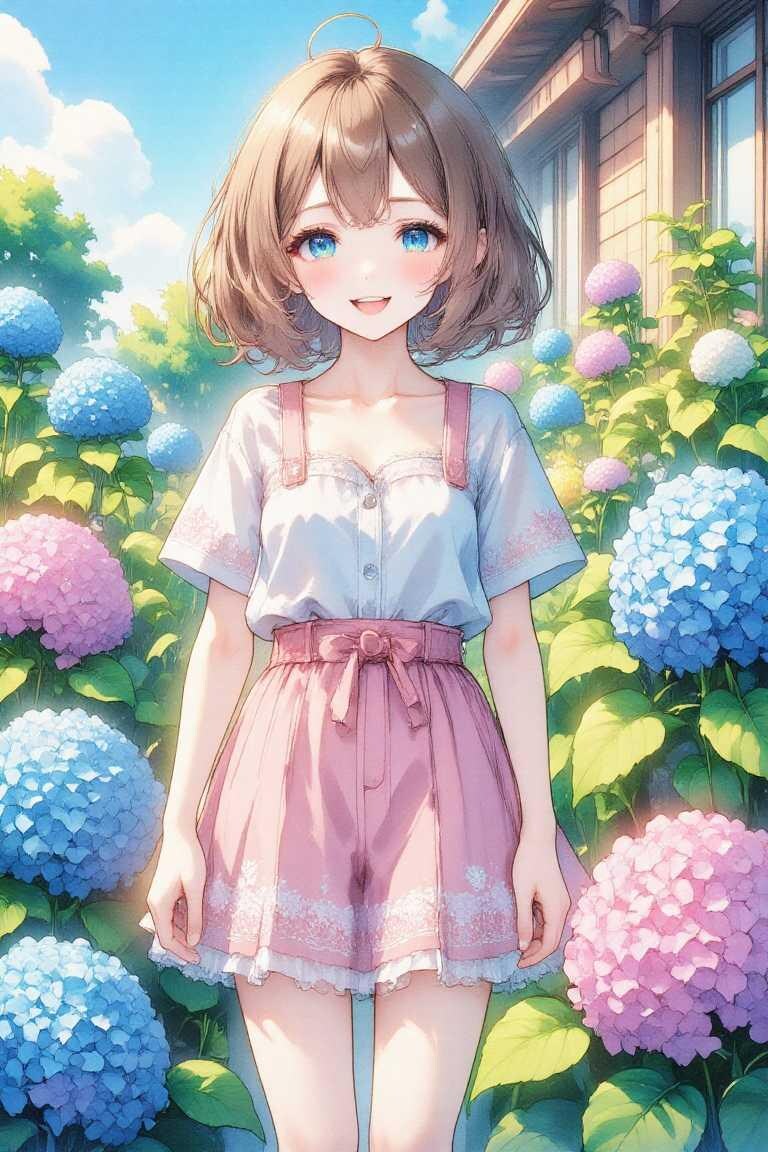 紫陽花😄 | の人気AIイラスト・グラビア