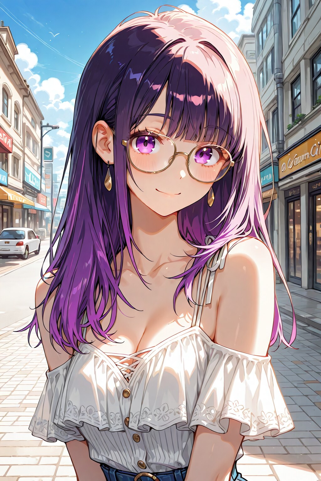 メガネ美少女