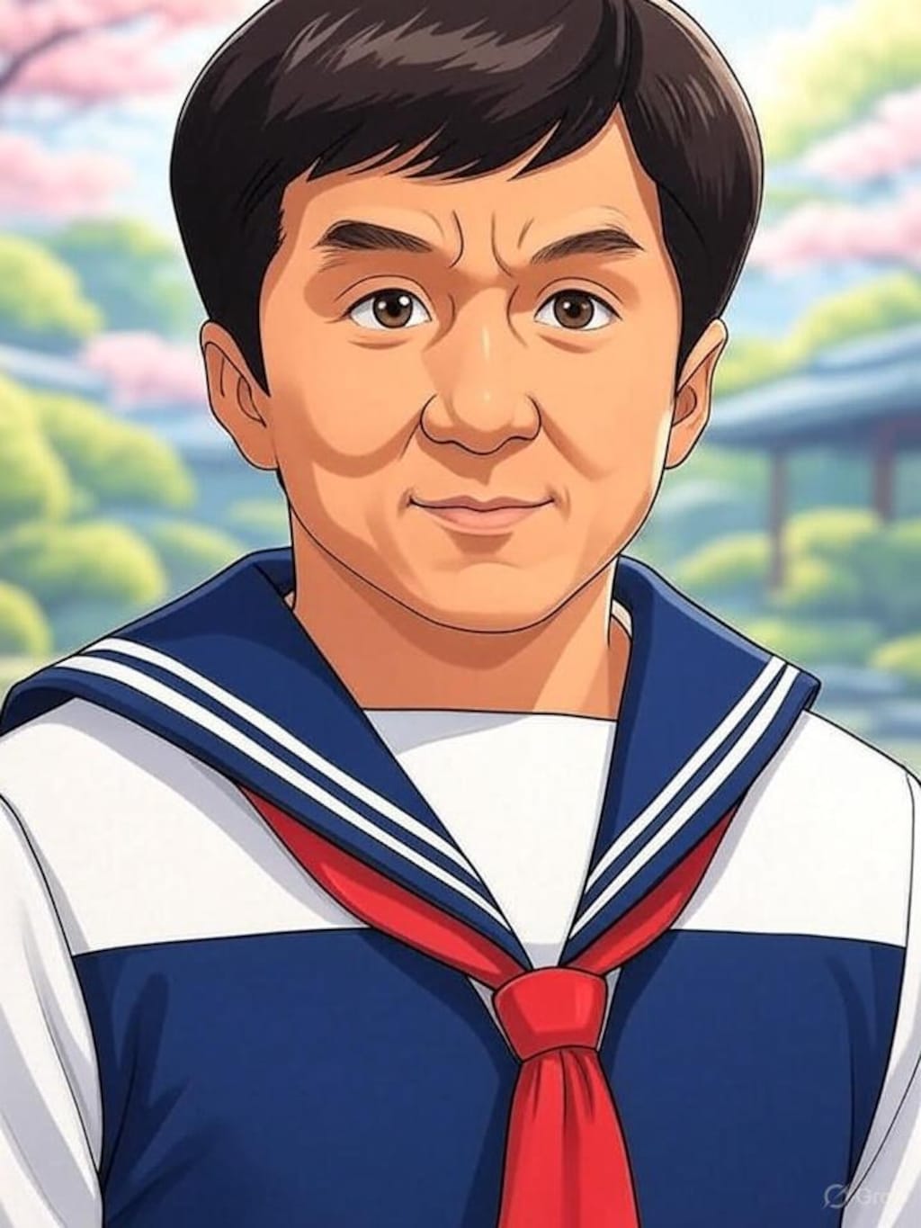 【JC】セーラー服を着た黒髪ショートヘアのJCさん