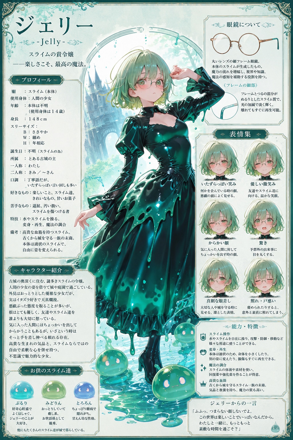 ジェリーさんキャラシ